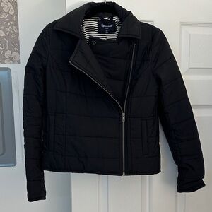 Splendid Sierra Moto Black Puffer Jacket for Women